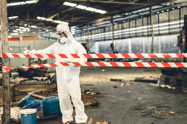 Professional Odor Removal technician working in Bath, MI